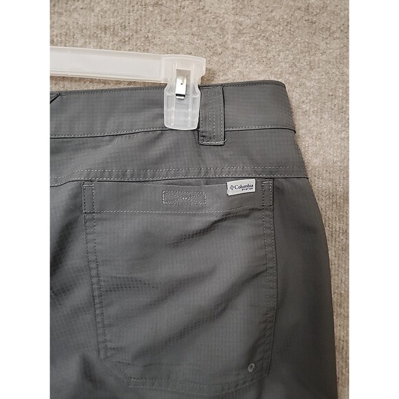 Columbia Silver Ridge Convertible PFG Pants Mens 38x32 Gray RipStop Cargo Lightw - Picture 8 of 12